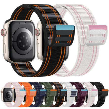 xDfind Nylon Loop Woven Hook and Loop Fastener Watch Band, For Apple Watch 42 / 44 / 45 / 46 / 49mm, For Apple Watch 38 / 40 / 41 / S11 42mm - DealBuddy