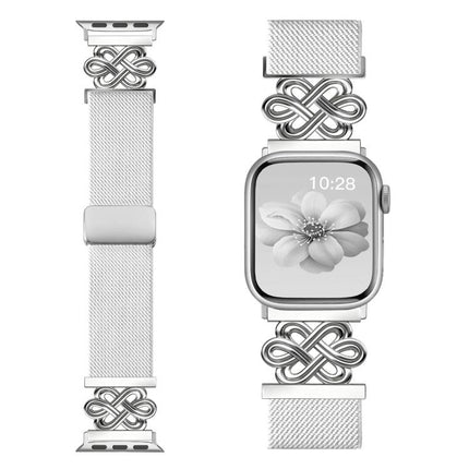 xDfind Chinese Knot Nylon Braided Magnetic Buckle Watch Band, For Apple Watch 42 / 44 / 45 / 46 / 49mm, For Apple Watch 38 / 40 / 41 / S11 42mm - DealBuddy