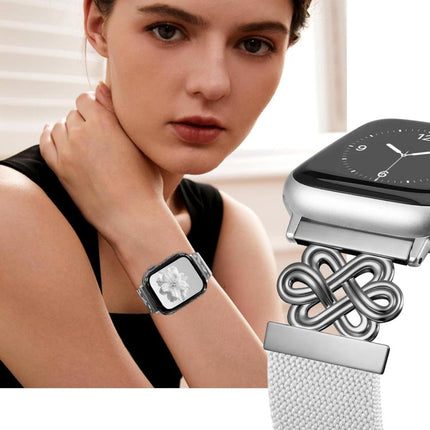 xDfind Chinese Knot Nylon Braided Magnetic Buckle Watch Band, For Apple Watch 42 / 44 / 45 / 46 / 49mm, For Apple Watch 38 / 40 / 41 / S11 42mm - DealBuddy