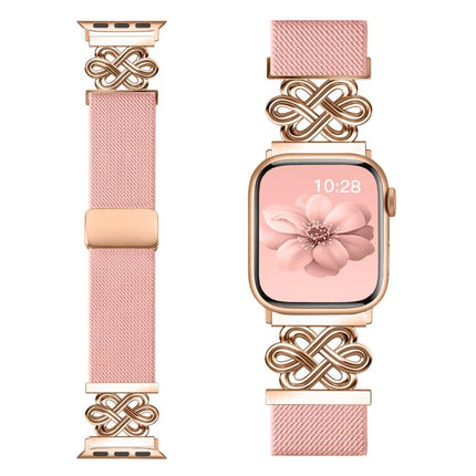 xDfind Chinese Knot Nylon Braided Magnetic Buckle Watch Band, For Apple Watch 42 / 44 / 45 / 46 / 49mm, For Apple Watch 38 / 40 / 41 / S11 42mm - DealBuddy