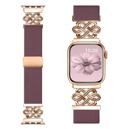 xDfind Chinese Knot Nylon Braided Magnetic Buckle Watch Band, For Apple Watch 42 / 44 / 45 / 46 / 49mm, For Apple Watch 38 / 40 / 41 / S11 42mm - DealBuddy