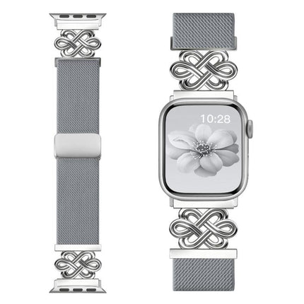 xDfind Chinese Knot Nylon Braided Magnetic Buckle Watch Band, For Apple Watch 42 / 44 / 45 / 46 / 49mm, For Apple Watch 38 / 40 / 41 / S11 42mm - DealBuddy