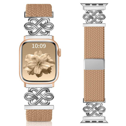 xDfind Chinese Knot Nylon Rainbow Braided Magnetic Buckle Watch Band, For Apple Watch 42 / 44 / 45 / 46 / 49mm, For Apple Watch 38 / 40 / 41 / S11 42mm