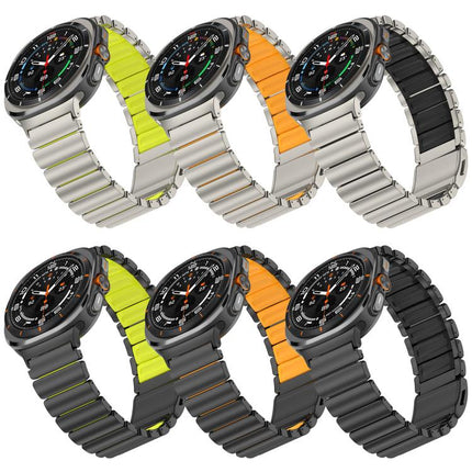 Norman Magnetic Buckle Titanium Metal Watch Band, For Samsung Galaxy Watch Ultra 47mm / Ultra 2025, For Samsung Galaxy Watch8 / Watch8 Classic - DealBuddy