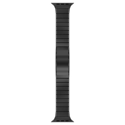 One Bead Folding Clasp Metal Titanium Alloy Watch Band, For Apple Watch 46mm / 49mm / 45mm / 44mm, For Apple Watch 42mm / 41mm / 40mm / 38mm - DealBuddy
