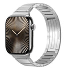 One Bead Folding Clasp Metal Titanium Alloy Watch Band, For Apple Watch 46mm / 49mm / 45mm / 44mm, For Apple Watch 42mm / 41mm / 40mm / 38mm - DealBuddy