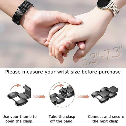 xDfind Herringbone Braided Stainless Steel Watch Band, For Samsung Galaxy Watch Ultra / Ultra 2025, For Samsung Galaxy Watch8 / Watch8 Classic - DealBuddy
