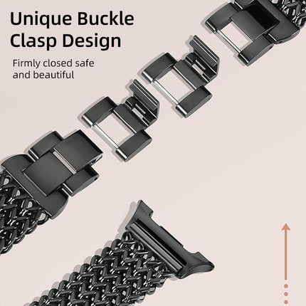 xDfind Herringbone Braided Stainless Steel Watch Band, For Samsung Galaxy Watch Ultra / Ultra 2025, For Samsung Galaxy Watch8 / Watch8 Classic - DealBuddy
