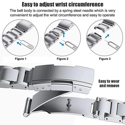 Three Beads Turtle Buckle Titanium Alloy Watch Band, For Samsung Galaxy Fit3 - DealBuddy