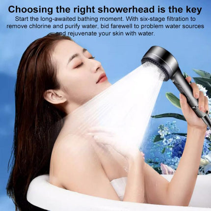 Multifunctional 4-Mode Powerful Turbocharged Water Purification Shower Head with One Button Water Stop Switch - DealBuddy