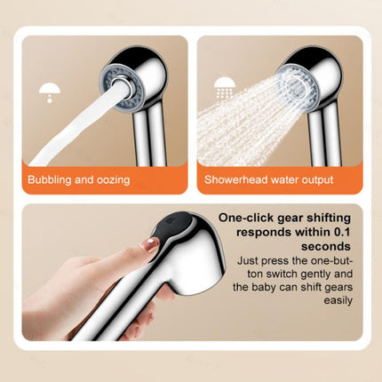 Two Setting Switchable Children Shower Head Bubble Spray Baby Shower Head - DealBuddy