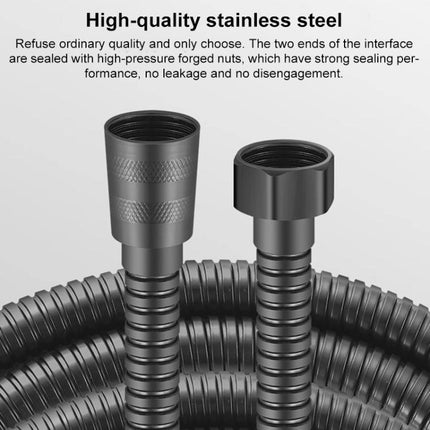 Three Setting Adjustable Filter Pressurized Shower Head Shower Nozzle with One Button Water Stop Switch - DealBuddy