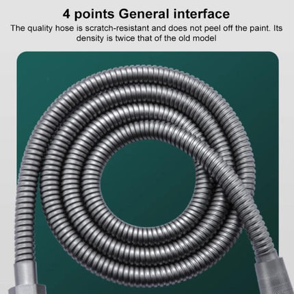 Portable 5-Setting Adjustable Pressurized Shower Head with One Button Water Stop Switch - DealBuddy