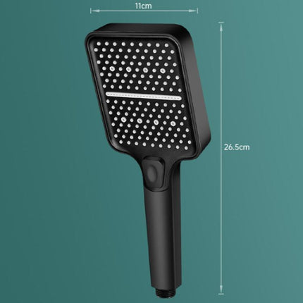 Portable 3-Setting Adjustable Pressurized Square Large Panel Shower Head Shower Nozzle - DealBuddy