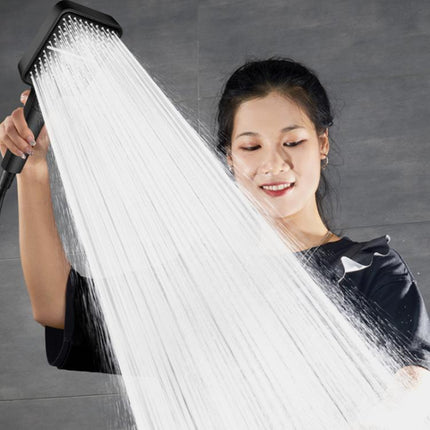 Portable 3-Setting Adjustable Pressurized Square Large Panel Shower Head Shower Nozzle - DealBuddy