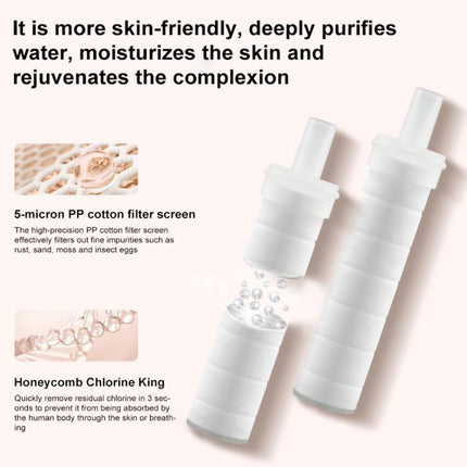 5pcs/Set Shower Head PP Cotton Skin Beautifying Water Filter Cartridge, 16.5 x 2.6cm - DealBuddy