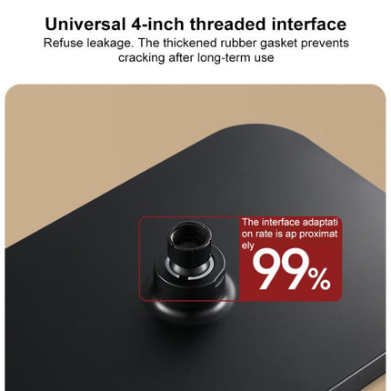 13 Inch Square Overhead Top Spray Pressurized Shower Head Shower Nozzle - DealBuddy