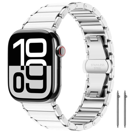 xDfind Ceramic Stainless Steel Watch Band, For Apple Watch 42 / 44 / 45 / 46 / 49mm, For Apple Watch 38 / 40 / 41 / S11 42mm - DealBuddy