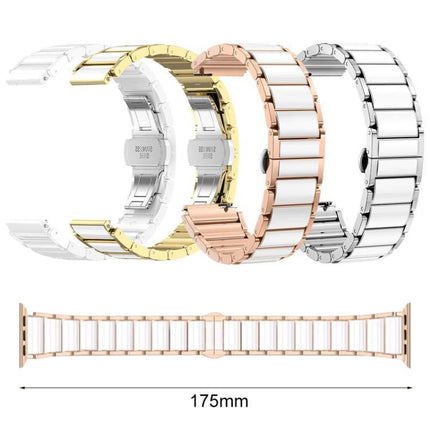 xDfind Ceramic Stainless Steel Watch Band, For Apple Watch 42 / 44 / 45 / 46 / 49mm, For Apple Watch 38 / 40 / 41 / S11 42mm - DealBuddy