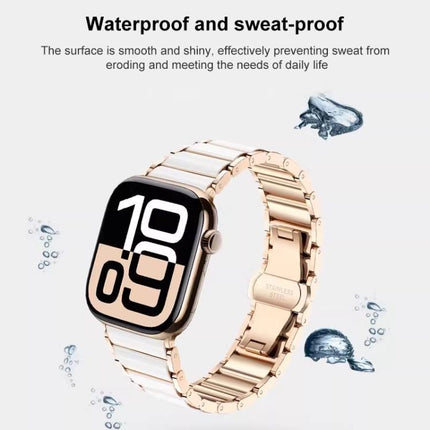 xDfind Ceramic Stainless Steel Watch Band, For Apple Watch 42 / 44 / 45 / 46 / 49mm, For Apple Watch 38 / 40 / 41 / S11 42mm - DealBuddy