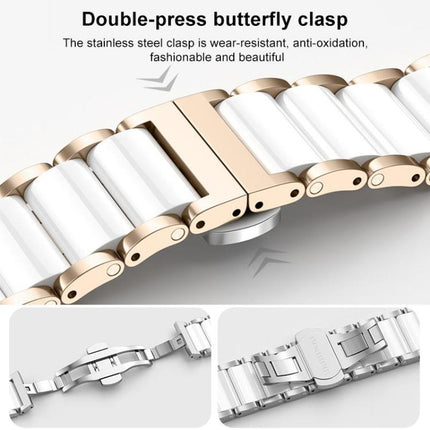 xDfind Ceramic Stainless Steel Watch Band, For Apple Watch 42 / 44 / 45 / 46 / 49mm, For Apple Watch 38 / 40 / 41 / S11 42mm - DealBuddy