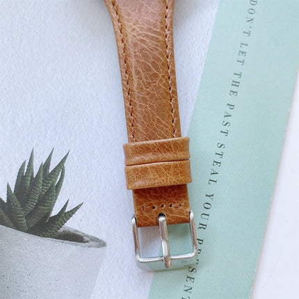 Double-sided Genuine Leather Replacement Strap Watchband, For Apple Watch Series 7  41mm / & 6 & SE & 5 & 4 40mm, For Apple Watch Series  7  45mm / & 6 & SE & 5 & 4 44mm - DealBuddy