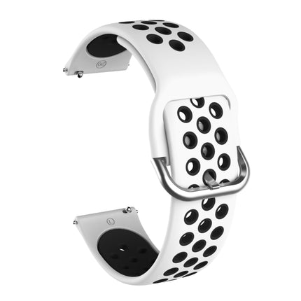 For Samsung Galaxy Watch Active2 44mm Two-color Silicone Replacement Strap Watchband - DealBuddy