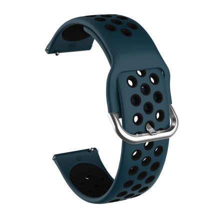 For Samsung Galaxy Watch Active2 44mm Two-color Silicone Replacement Strap Watchband - DealBuddy