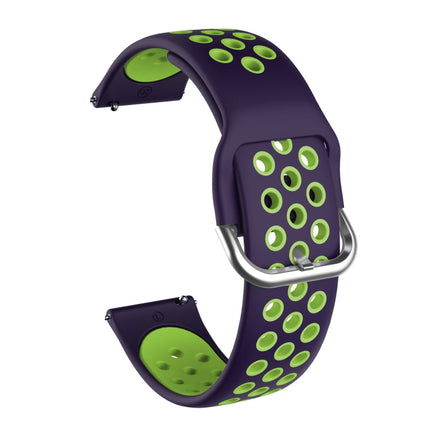 For Samsung Galaxy Watch Active2 44mm Two-color Silicone Replacement Strap Watchband - DealBuddy
