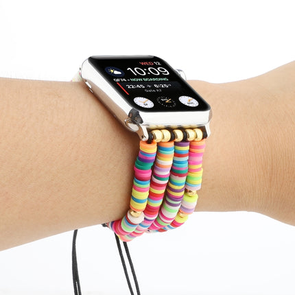 Bohemian Style Soft Ceramic Beaded Strap For Apple Series 6 & SE & 5 & 4 44mm / 3 & 2 & 1 42mm, For Apple Series 7 45mm / 6 & SE & 5 & 4 44mm / 3 & 2 & 1 42mm - DealBuddy