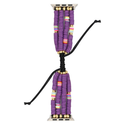 Bohemian Style Soft Ceramic Beaded Strap For Apple Series 6 & SE & 5 & 4 44mm / 3 & 2 & 1 42mm, For Apple Series 7 45mm / 6 & SE & 5 & 4 44mm / 3 & 2 & 1 42mm - DealBuddy