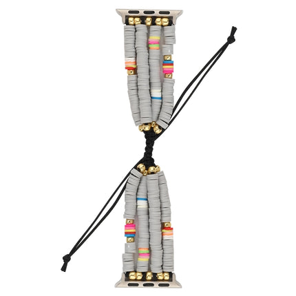 Bohemian Style Soft Ceramic Beaded Strap For Apple Series 6 & SE & 5 & 4 44mm / 3 & 2 & 1 42mm, For Apple Series 7 45mm / 6 & SE & 5 & 4 44mm / 3 & 2 & 1 42mm - DealBuddy