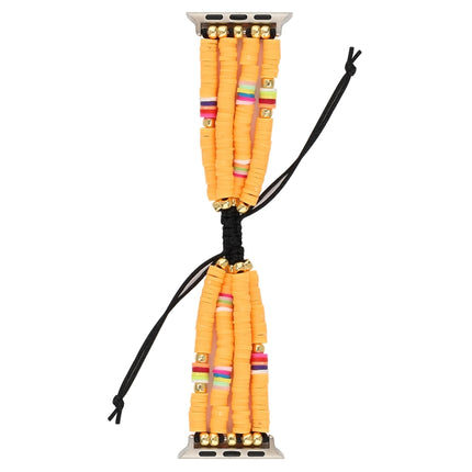 Bohemian Style Soft Ceramic Beaded Strap For Apple Series 6 & SE & 5 & 4 44mm / 3 & 2 & 1 42mm, For Apple Series 7 45mm / 6 & SE & 5 & 4 44mm / 3 & 2 & 1 42mm - DealBuddy