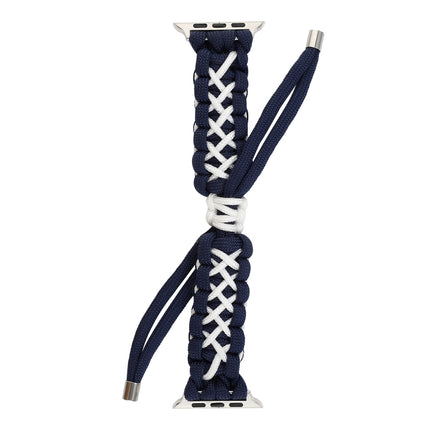 Braided Umbrella Cord Strap, For Apple Series 7 41mm / 6 & SE & 5 & 4 40mm / 3 & 2 & 1 38mm, For Apple Series 7 45mm / 6 & SE & 5 & 4 44mm / 3 & 2 & 1 42mm - DealBuddy