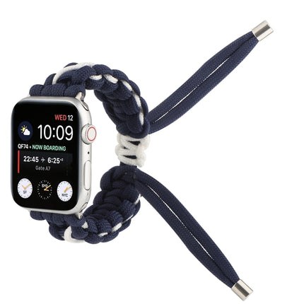 Braided Umbrella Cord Strap, For Apple Series 7 41mm / 6 & SE & 5 & 4 40mm / 3 & 2 & 1 38mm, For Apple Series 7 45mm / 6 & SE & 5 & 4 44mm / 3 & 2 & 1 42mm - DealBuddy
