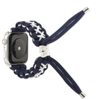 Braided Umbrella Cord Strap, For Apple Series 7 41mm / 6 & SE & 5 & 4 40mm / 3 & 2 & 1 38mm, For Apple Series 7 45mm / 6 & SE & 5 & 4 44mm / 3 & 2 & 1 42mm - DealBuddy