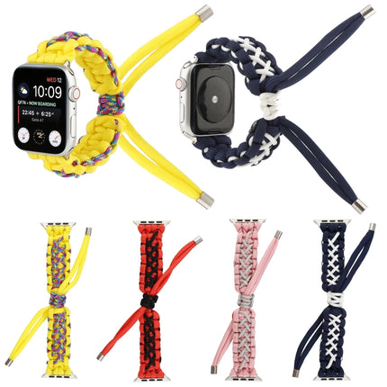 Braided Umbrella Cord Strap, For Apple Series 7 41mm / 6 & SE & 5 & 4 40mm / 3 & 2 & 1 38mm, For Apple Series 7 45mm / 6 & SE & 5 & 4 44mm / 3 & 2 & 1 42mm - DealBuddy