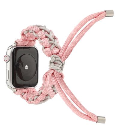 Braided Umbrella Cord Strap, For Apple Series 7 41mm / 6 & SE & 5 & 4 40mm / 3 & 2 & 1 38mm, For Apple Series 7 45mm / 6 & SE & 5 & 4 44mm / 3 & 2 & 1 42mm - DealBuddy