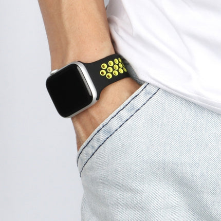 Elastic Silicone Watchband For Apple Watch Series 6 & SE & 5 & 4 40mm / 3 & 2 & 1 38mm, 135mm (Black Yellow), 135mm (Black Grey), 150mm (Red Black) - DealBuddy