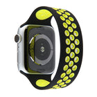 Elastic Silicone Watchband For Apple Watch Series 6 & SE & 5 & 4 40mm / 3 & 2 & 1 38mm, 135mm (Black Yellow), 135mm (Black Grey), 150mm (Red Black) - DealBuddy
