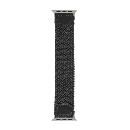 Nylon + Leather Braided Watchband For Apple Watch Series 6 & SE & 5 & 4 40mm / 3 & 2 & 1 38mm, S, M, L - DealBuddy
