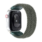 Nylon + Leather Braided Watchband For Apple Watch Series 6 & SE & 5 & 4 40mm / 3 & 2 & 1 38mm, S, M, L - DealBuddy