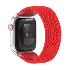 Nylon + Leather Braided Watchband For Apple Watch Series 6 & SE & 5 & 4 44mm / 3 & 2 & 1 42mm, S, M, L - DealBuddy