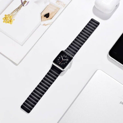Magnetic Loop Watchband For Apple Watch Series 6 & SE & 5 & 4 40mm / 3 & 2 & 1 38mm, For Apple Watch Series 8&7 41mm / SE 2&6&SE&5&4 40mm / 3&2&1 38mm, For Apple Watch Series 7 41mm / 6 & SE & 5 & 4 40mm / 3 & 2 & 1 38mm - DealBuddy