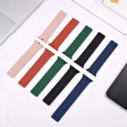Magnetic Loop Watchband For Apple Watch Series 6 & SE & 5 & 4 40mm / 3 & 2 & 1 38mm, For Apple Watch Series 8&7 41mm / SE 2&6&SE&5&4 40mm / 3&2&1 38mm, For Apple Watch Series 7 41mm / 6 & SE & 5 & 4 40mm / 3 & 2 & 1 38mm - DealBuddy