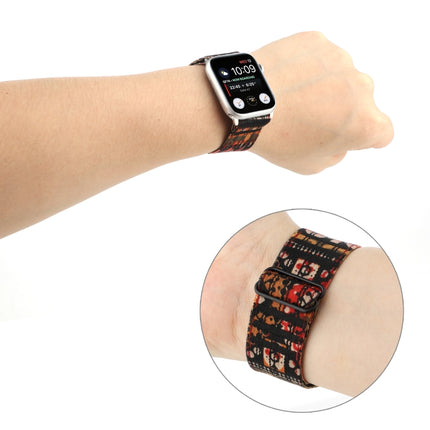 Ethnic Style Buckle Watchband For Apple Watch Series 6 & SE & 5 & 4 40mm / 3 & 2 & 1 38mm, For Apple Watch Series 7 41mm / 6 & SE & 5 & 4 40mm / 3 & 2 & 1 38mm - DealBuddy