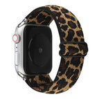 For Apple Watch Series 7 41mm / 6 & SE & 5 & 4 40mm / 3 & 2 & 1 38mm / Brown Leopard