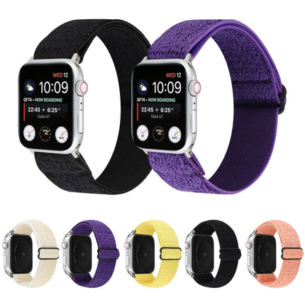Solid Color Nylon Watchband For Apple Watch Series 6 & SE & 5 & 4 40mm / 3 & 2 & 1 38mm - DealBuddy