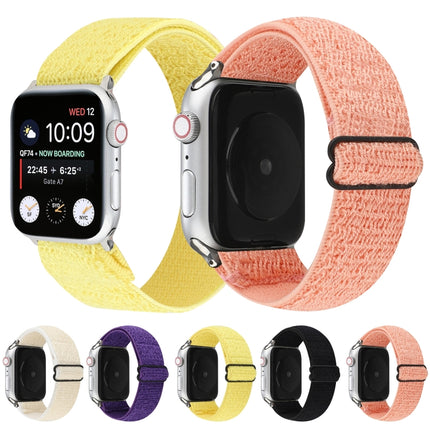 Solid Color Nylon Watchband For Apple Watch Series 6 & SE & 5 & 4 44mm / 3 & 2 & 1 42mm - DealBuddy