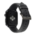 Litchi Texture Genuine Leather Watchband For Apple Watch Series 6 & SE & 5 & 4 44mm / 3 & 2 & 1 42mm - DealBuddy